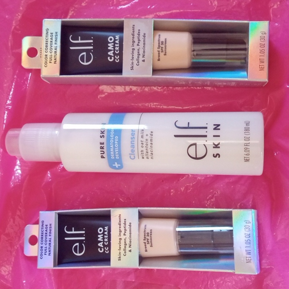 E.l.f. CC cream fair 125 c+ skin cleanser